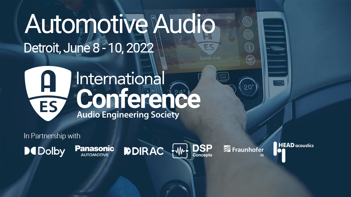 AES 2022 International Automotive Audio Conference AES