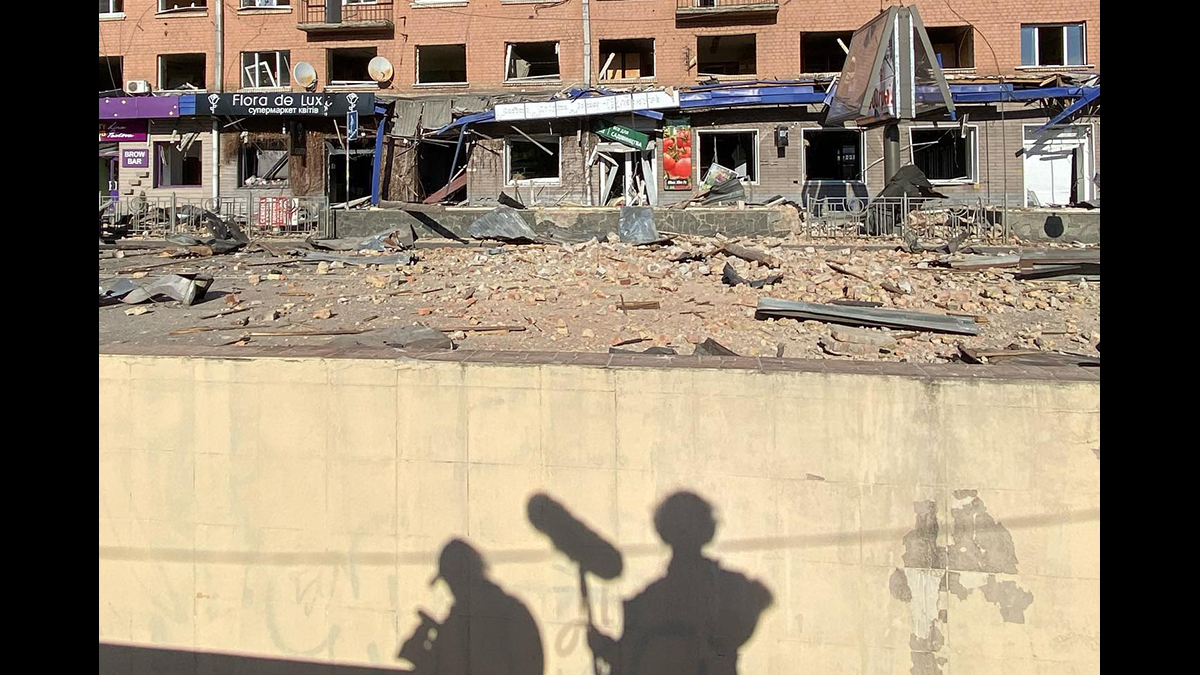 Ukraine documentary crew in war zone